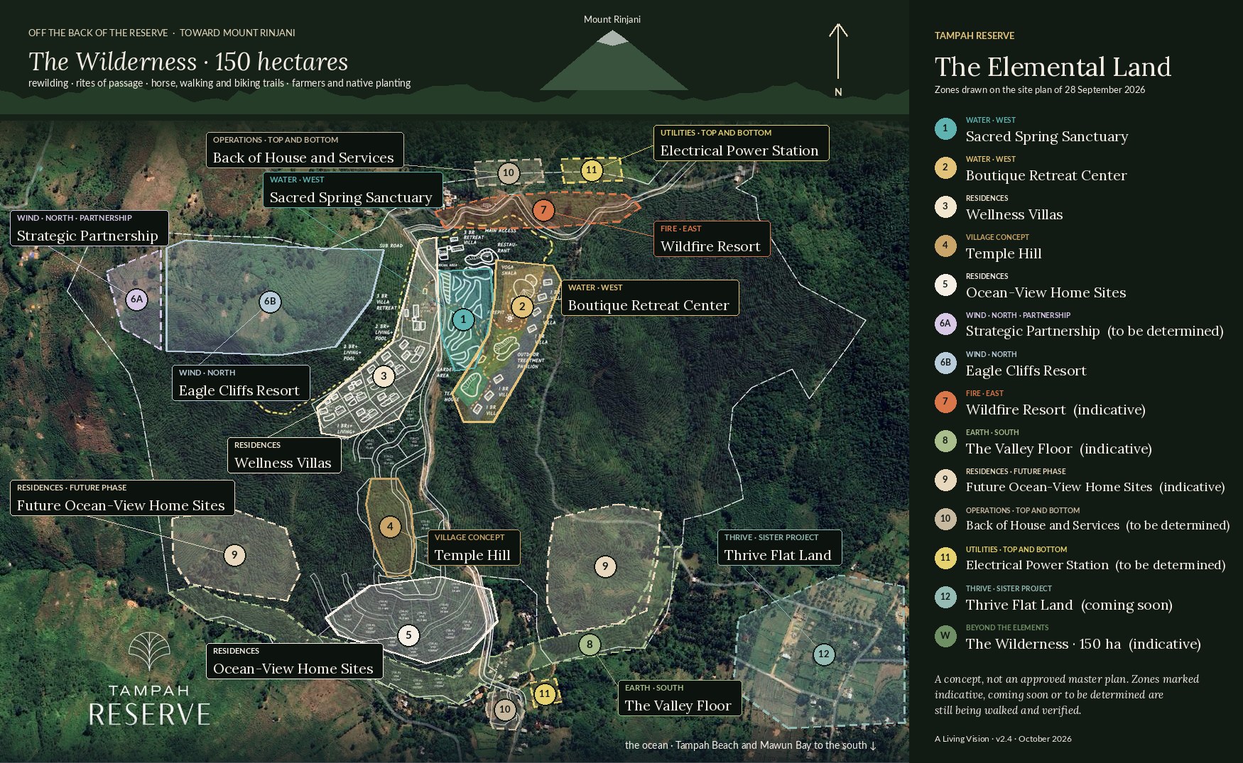 Zone map of Tampah Reserve